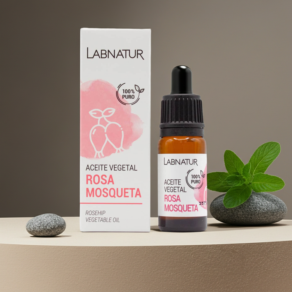 100% Pure Rozenbottelolie 10ml – Labnatur – Plantaardig, Natuurlijk &amp; Herstellend – Voor Huid &amp; Littekens