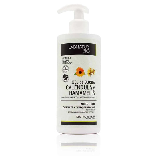 Calendula en Toverhazelaar Douchegel 450ml Labnatur Bio Cosmetica