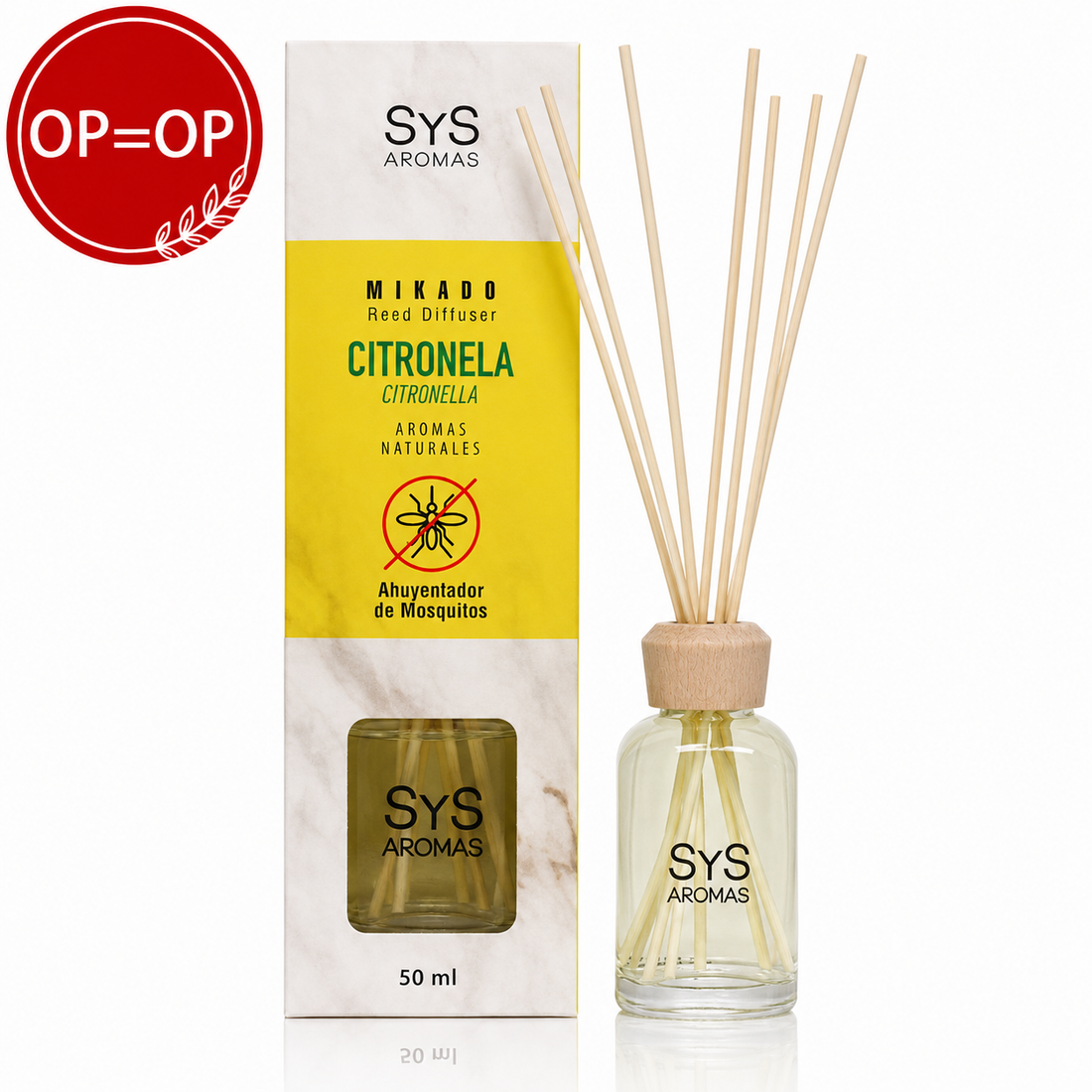 Geurstokjes Citronella 50 ml – Frisse Geur voor in Huis