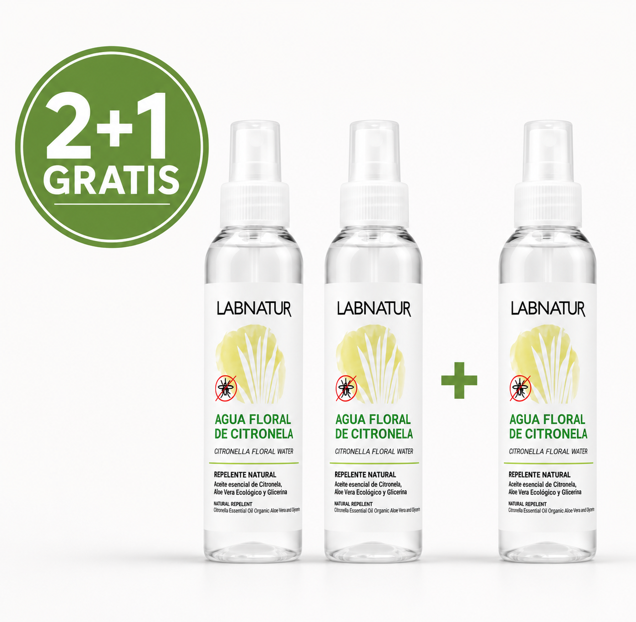Citronella Anti-Muggen Bloemenwater 125 ml – Natuurlijke Muggenbescherming
