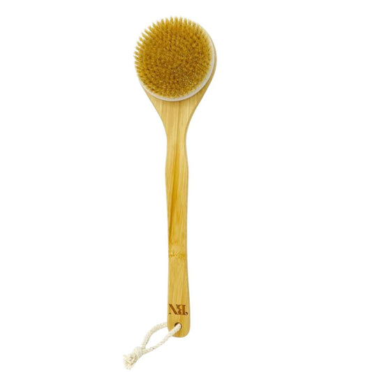 Ergonomische Bamboe Bad en Doucheborstel