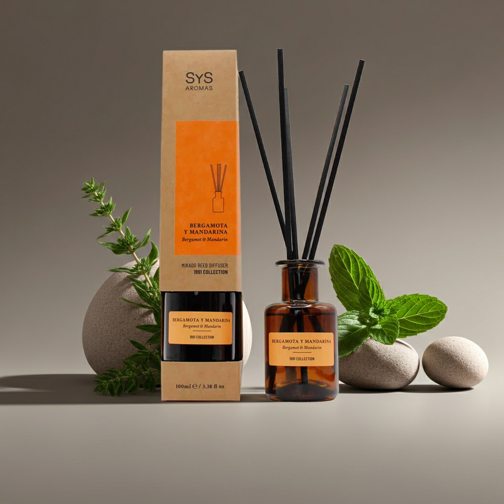 Mikado Bergamot &amp; Mandarijn 100 ml – Frisse &amp; Energieke Huisgeur