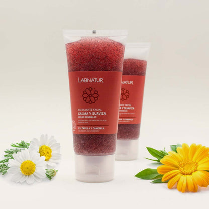 Gezichtsscrub Calendula en kamille 100ml Labnatur Labnatur Nederland