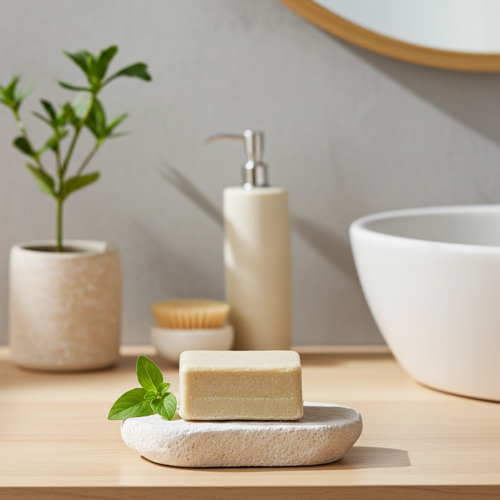 Shampoo Bar Tegen Vet Haar 75 g – 100% Natuurlijk &amp; Plasticvrij | Jojoba, Shea &amp; Rozemarijn – Labnatur Bio