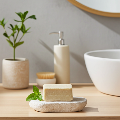 Shampoo Bar Tegen Vet Haar 75 g – 100% Natuurlijk &amp; Plasticvrij | Jojoba, Shea &amp; Rozemarijn – Labnatur Bio