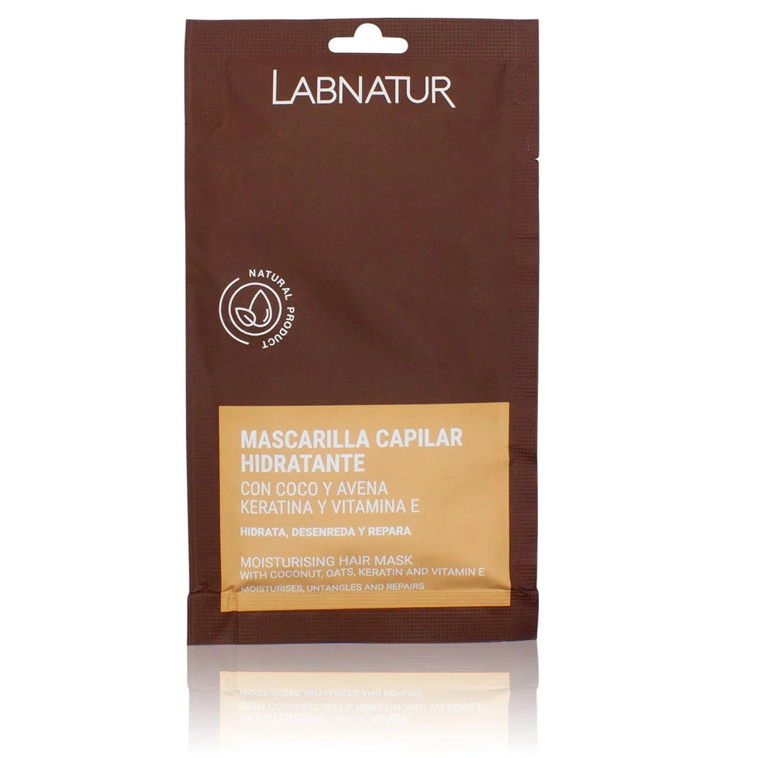 Haarmasker Kokos en havermout met keratine 20ml Labnatur Labnatur Nederland