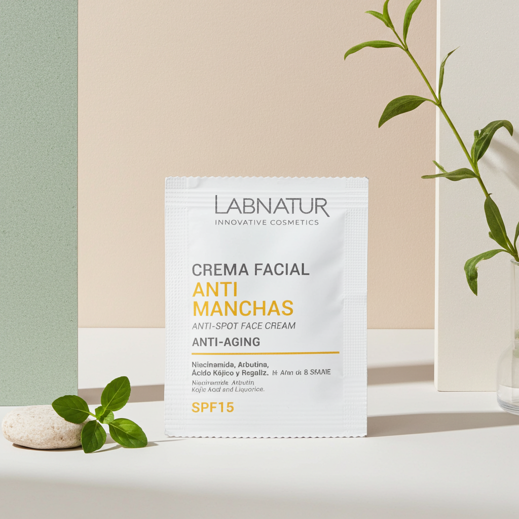 Sample | Anti-Vlekken Gezichtscrème 3 ml met SPF15 – Tegen Pigmentvlekken – Labnatur