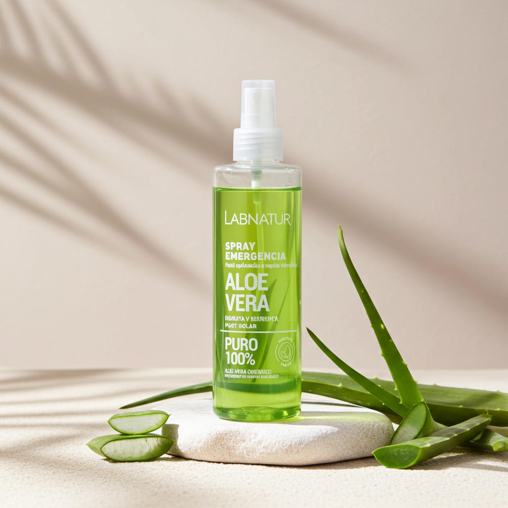 Aloë Vera Spray Puur 250 ml – Verfrissend, Hydraterend &amp; Kalmerend voor de Huid