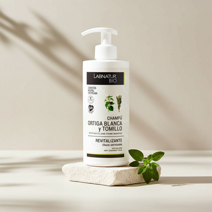 Revitaliserende Shampoo met Witte Brandnetel &amp; Tijm 450 ml – Frisse Reiniging &amp; Hoofdhuidbalans