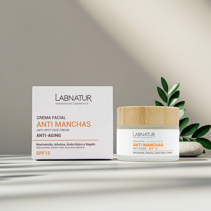 Anti-Vlekken Gezichtscrème 30 ml met SPF15 – Tegen Pigmentvlekken – Labnatur