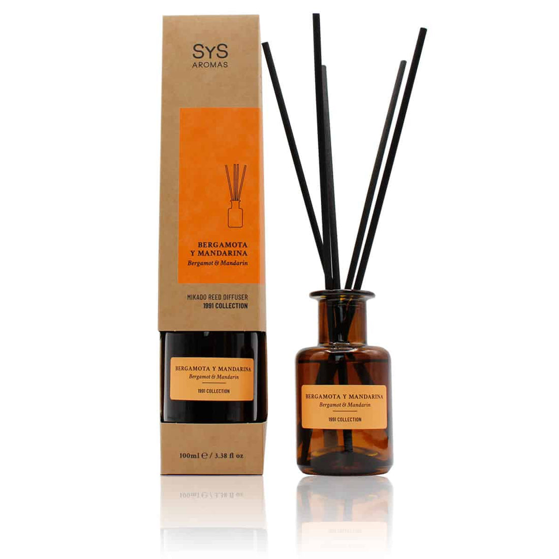 Mikado Bergamot Mandarijn 100 ml Frisse Energieke Huisgeur - Gebruik | Labnatur