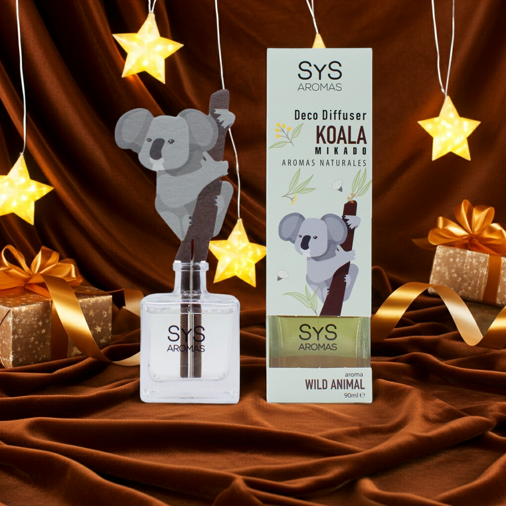 SYS Aromas Geurdiffuser Koala 90ml – Frisse Natuurlijke Geur | Wild Animal Collectie