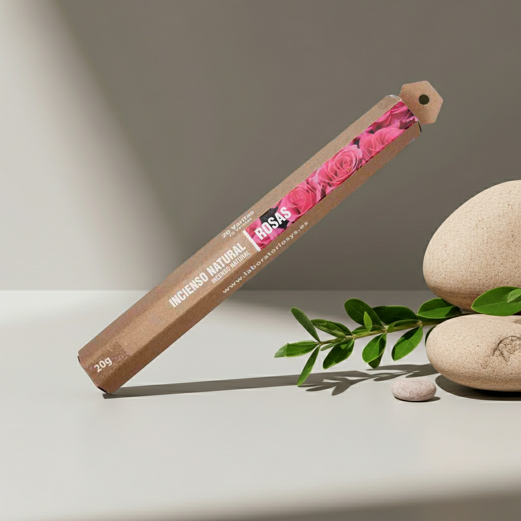 Rozen Wierook Natuurlijk – Romantische, Zachte &amp; Rustgevende Geur | 20 Stokjes