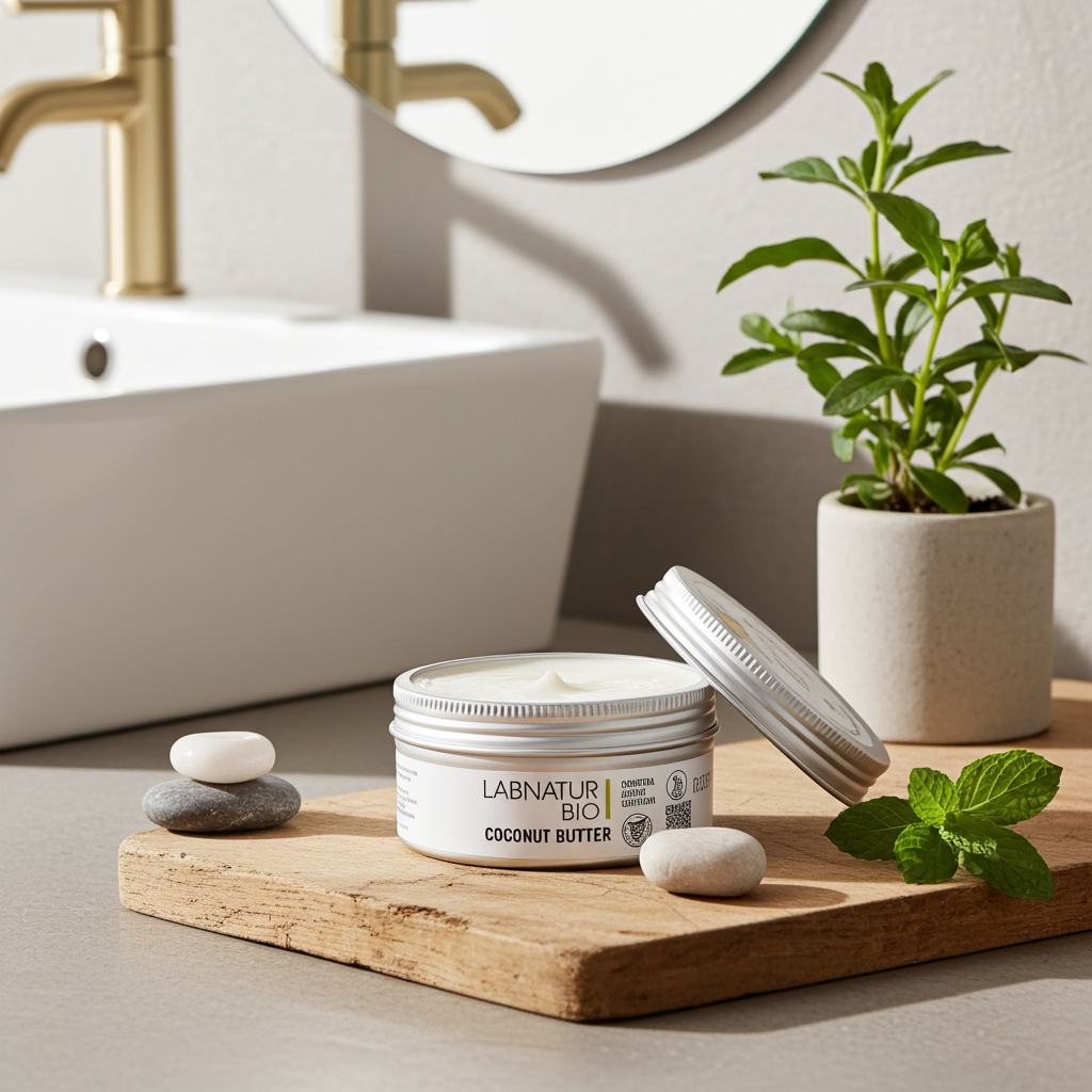 Biologische Kokosnoot Bodycrème 230ml – Natuurlijke Hydraterende Crème voor Alle Huidtypes | Labnatur Bio