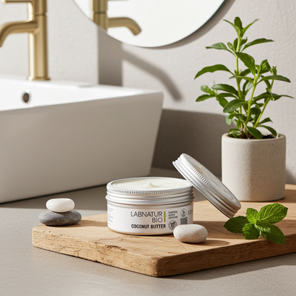 Biologische Kokosnoot Bodycrème 230ml – Natuurlijke Hydraterende Crème voor Alle Huidtypes | Labnatur Bio