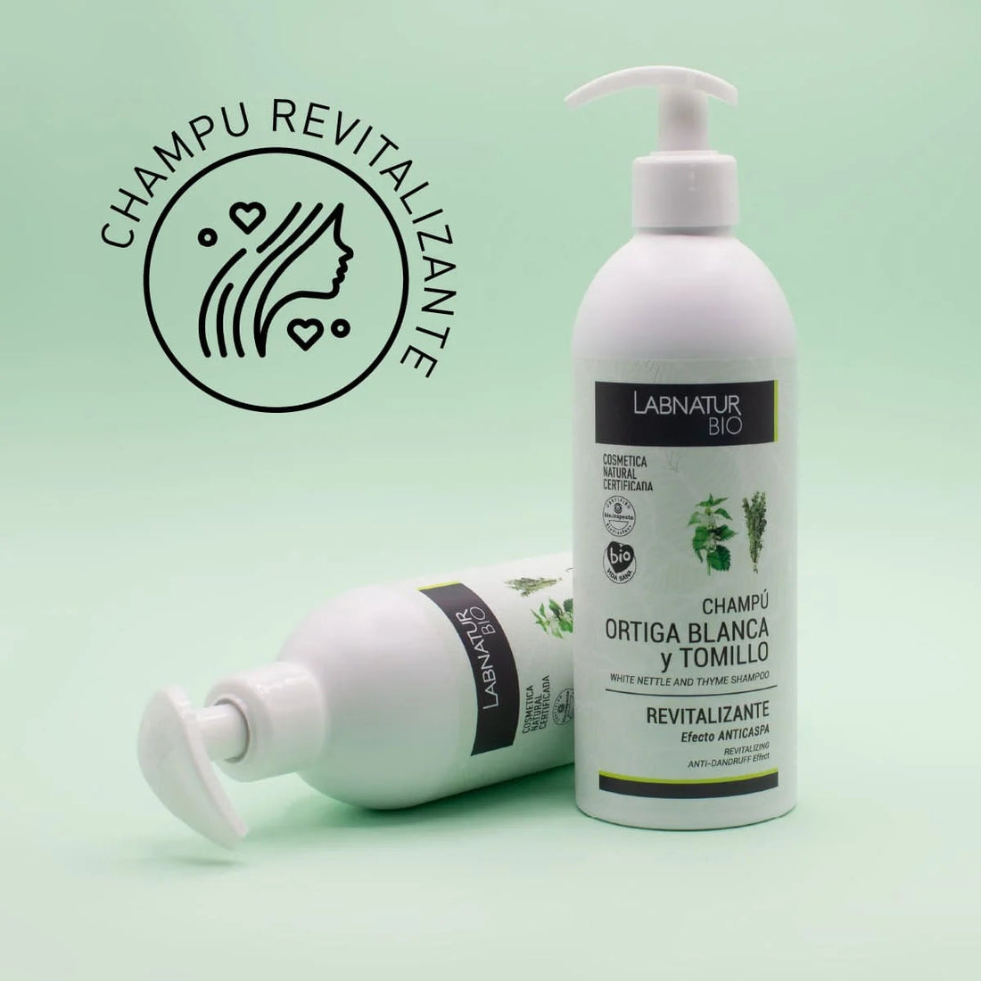 Revitaliserende Shampoo met Witte Brandnetel en Tijm 450ml - Labnatur Bio Labnatur Nederland