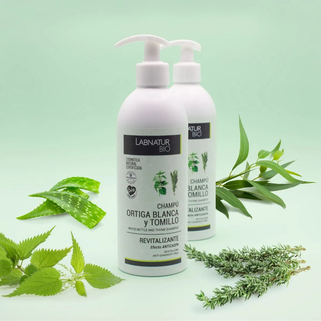 Revitaliserende Shampoo met Witte Brandnetel en Tijm 450ml - Labnatur Bio Labnatur Nederland