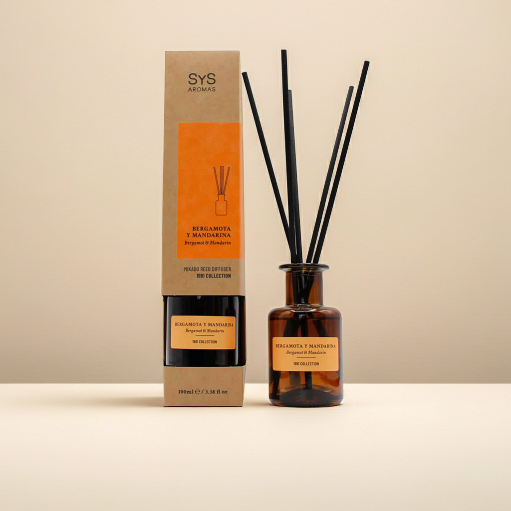 Mikado Bergamot &amp; Mandarijn 100 ml – Frisse &amp; Energieke Huisgeur