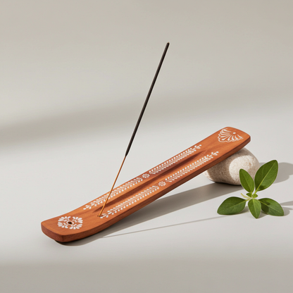 Natuurlijke Houten Wierookhouder 25 cm – Veilig &amp; Duurzaam | SYS