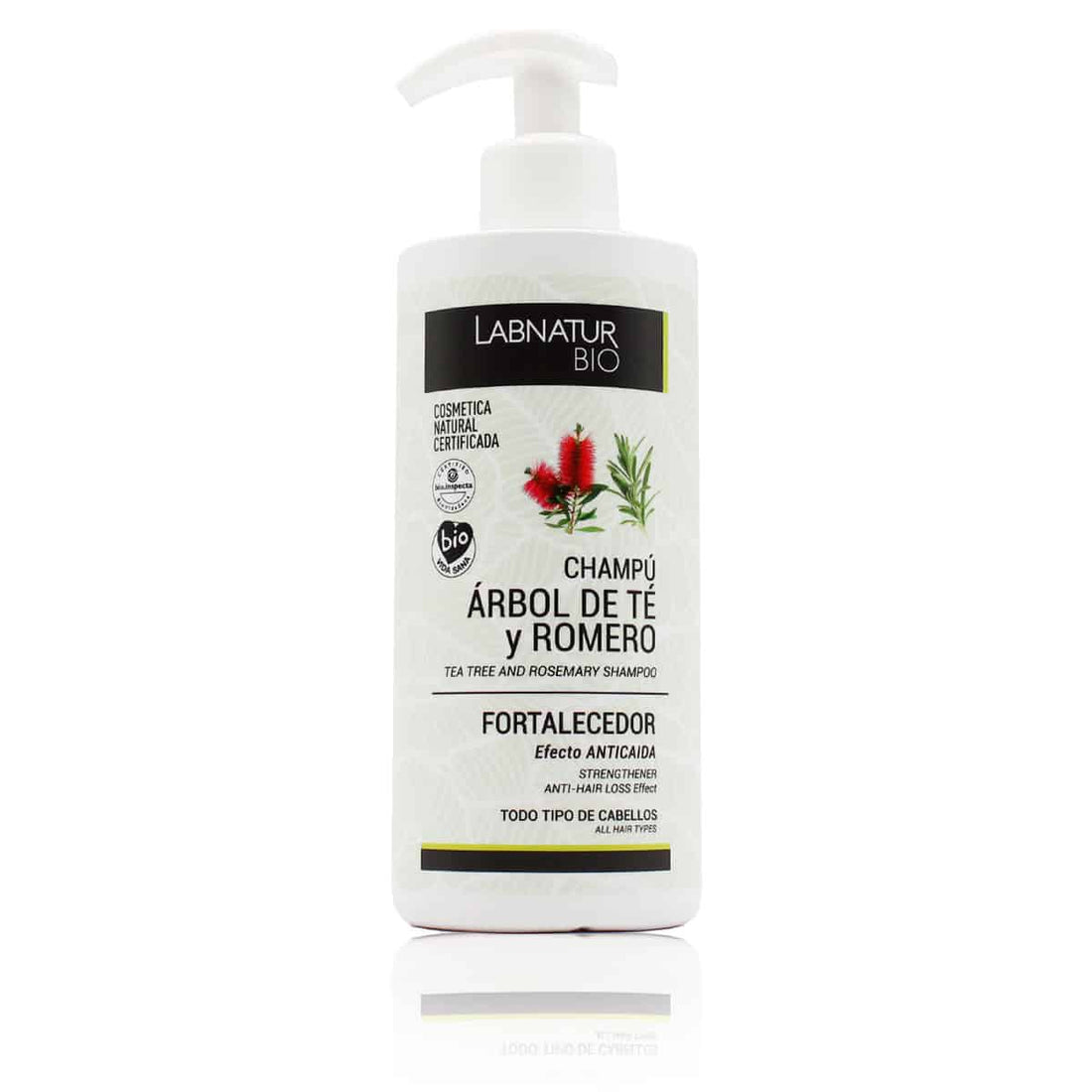 Versterkende Shampoo Tea Tree en Rozemarijn 450ml - Labnatur Bio Labnatur Nederland
