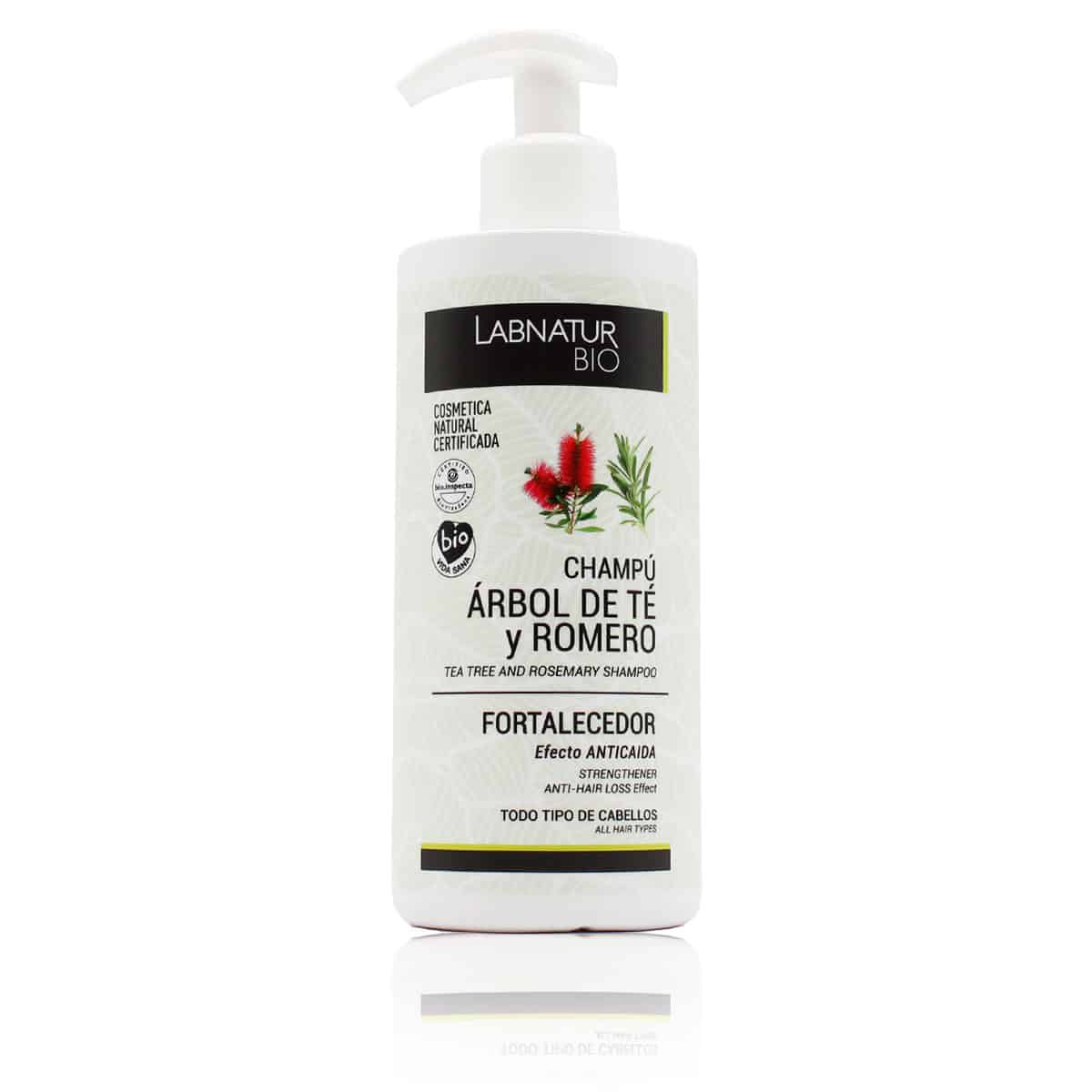 Versterkende Shampoo Tea Tree en Rozemarijn 450ml - Labnatur Bio Labnatur Nederland