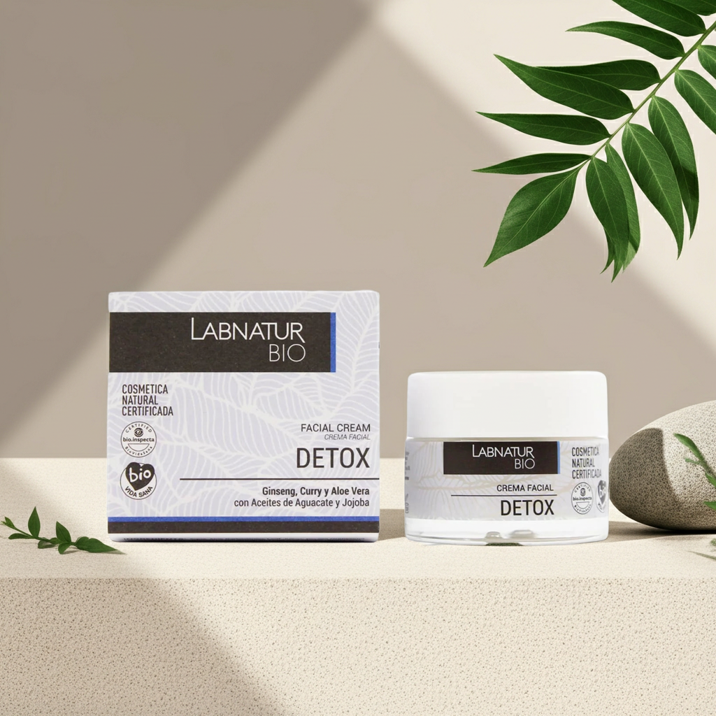 Biologische Detox Gezichtscrème 50 ml – Hydraterend &amp; Zuiverend – Labnatur