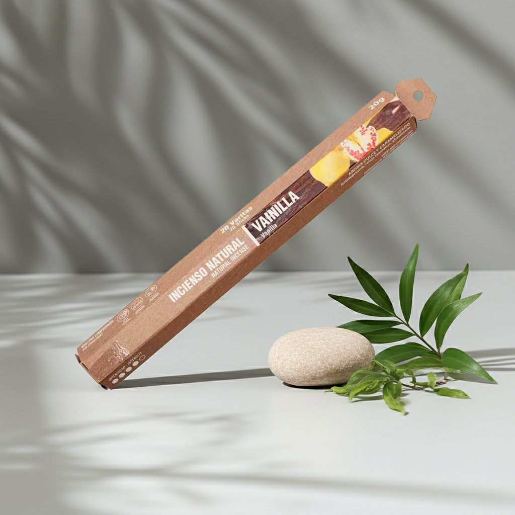 Natuurlijke Wierook Vanille – Warme Zoete Geur | Huisparfum SYS | 20 Stuks