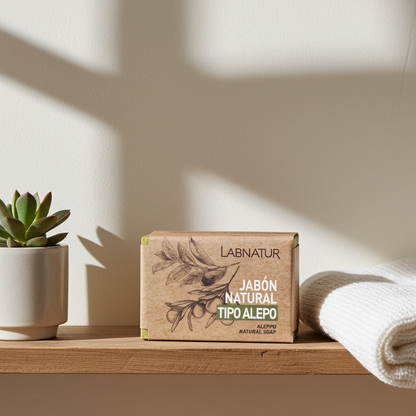 Labnatur Aleppo Natuurlijke Zeep 100 g – Voedend &amp; Zuiverend voor Gevoelige of Vette Huid