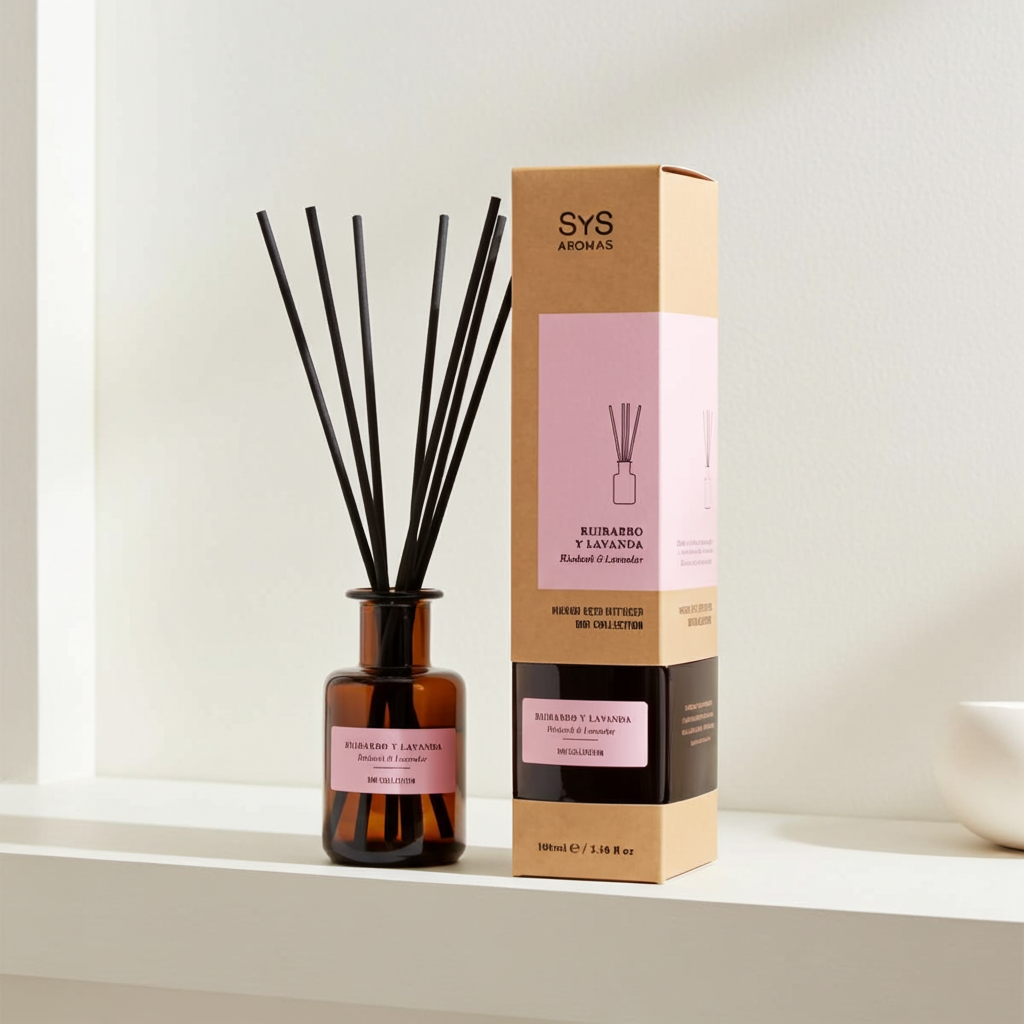 Mikado Rabarber &amp; Lavendel 100 ml – Frisse &amp; Rustgevende Huisgeur