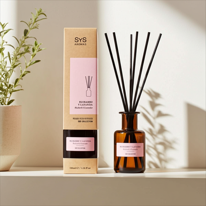 Mikado Rabarber &amp; Lavendel 100 ml – Frisse &amp; Rustgevende Huisgeur