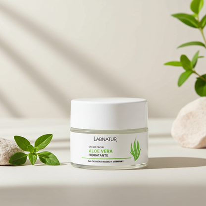 Aloë Vera Gezichtscrème 50 ml – Hydraterende Dagcrème Natuurlijk – Labnatur