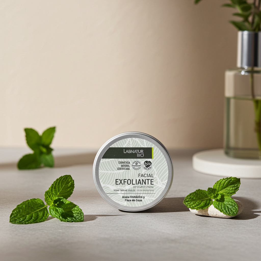 Natuurlijke Gezichtsscrub 100 ml – Vulkanisch Zand &amp; Kokosvezel voor Diepe Exfoliatie | Biologisch &amp; Vegan | Labnatur