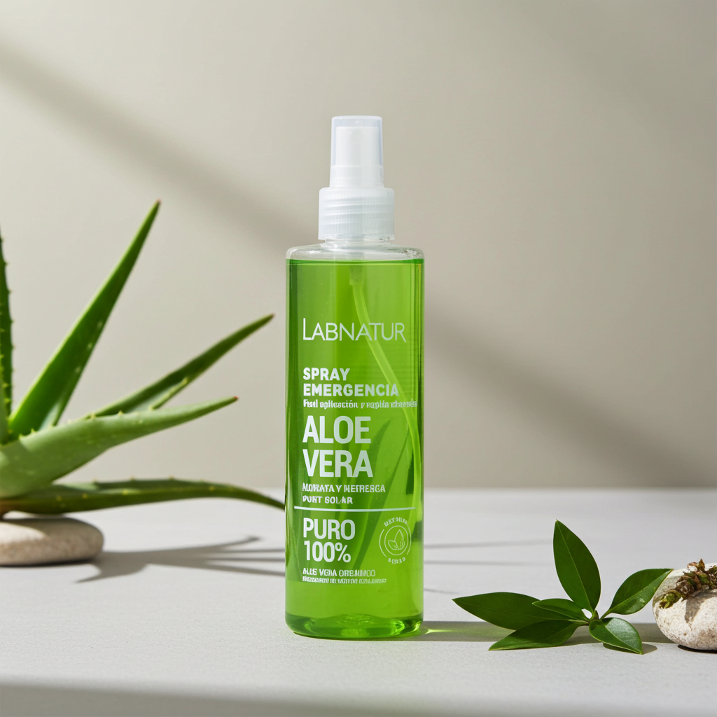 Aloë Vera Pure Mist 250 ml — Kalmerende After-sun, Verfrissende Hydratatie