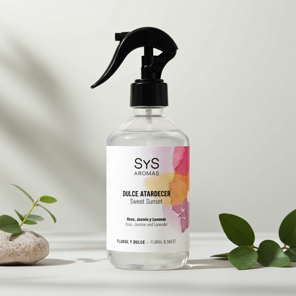 SYS Luxe Huisparfum Sweet Sunset – Roos, Jasmijn &amp; Kersenbloesem Roomspray 300ml