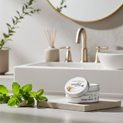 Biologische Kokosnoot Bodycrème 230ml – Natuurlijke Hydraterende Crème voor Alle Huidtypes | Labnatur Bio