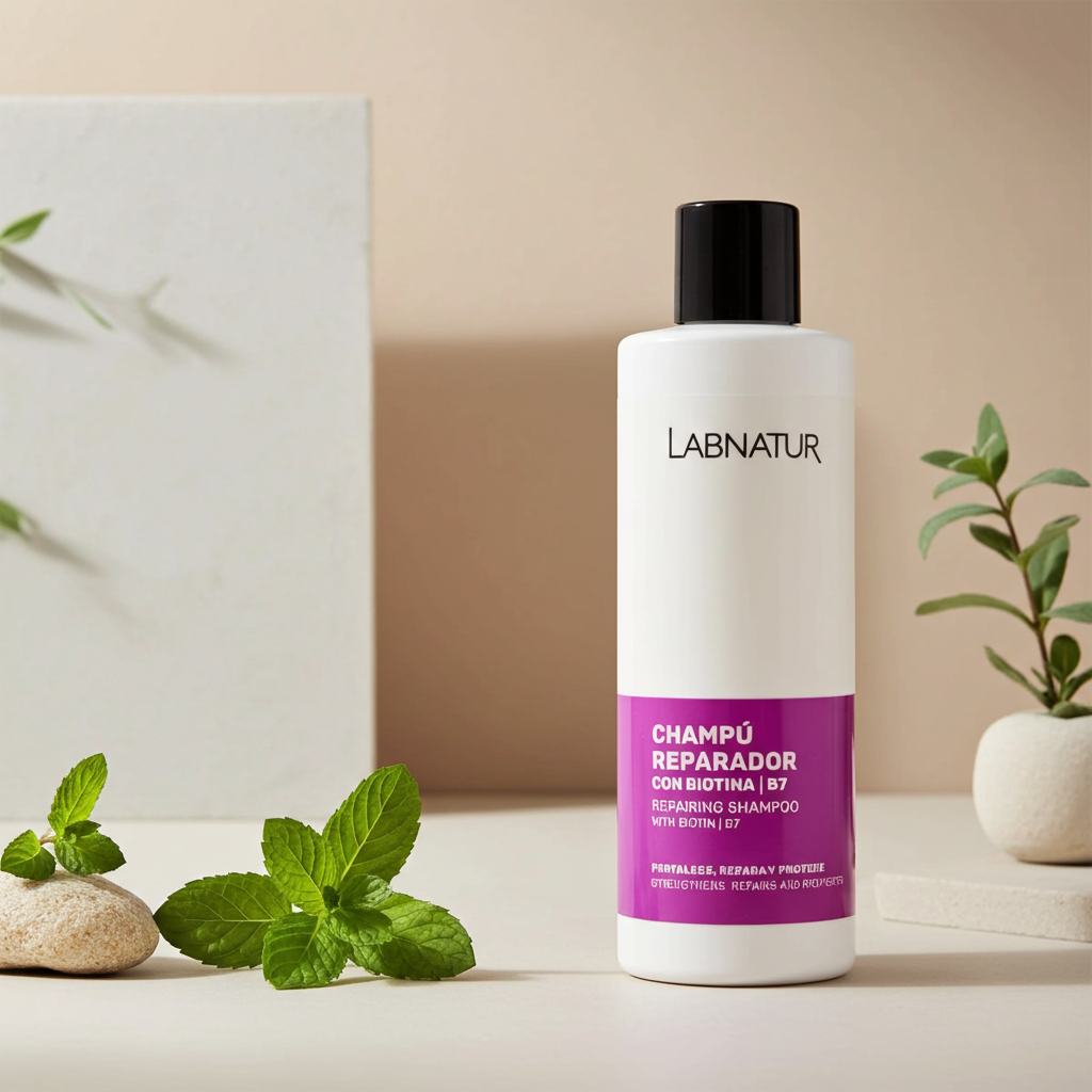 Natuurlijke Herstellende Shampoo met Biotine 250 ml – Sterker &amp; Voller Haar | Labnatur