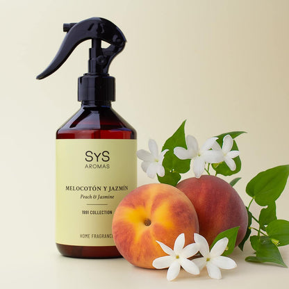 SYS Aromas Spray Perzik &amp; Jasmijn 300ml – Zoete &amp; Bloemige Geur | Collectie 1991