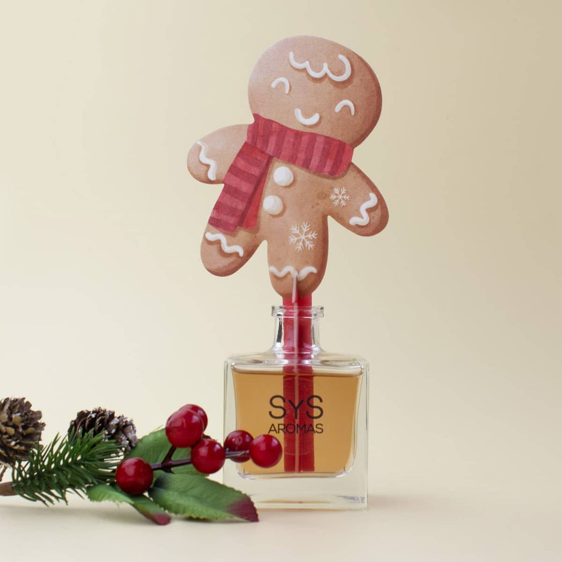 SYS Aromas Geurdiffuser Kaneel &amp; Gember 90ml – Warme Kerstgeur voor Thuis