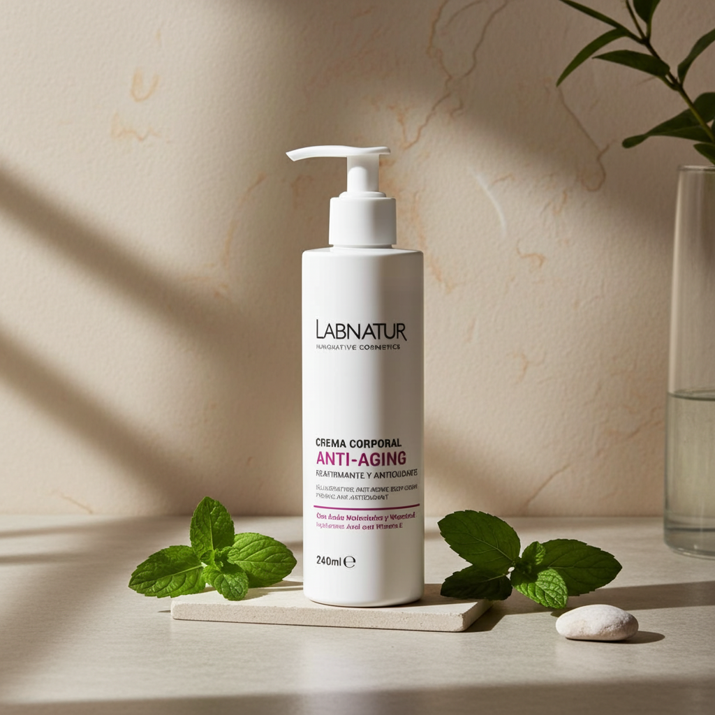 Natuurlijke Anti-Aging Bodycrème 240 ml – Verstevigend &amp; Hydraterend | Hyaluronzuur &amp; Rozenbottel | Labnatur