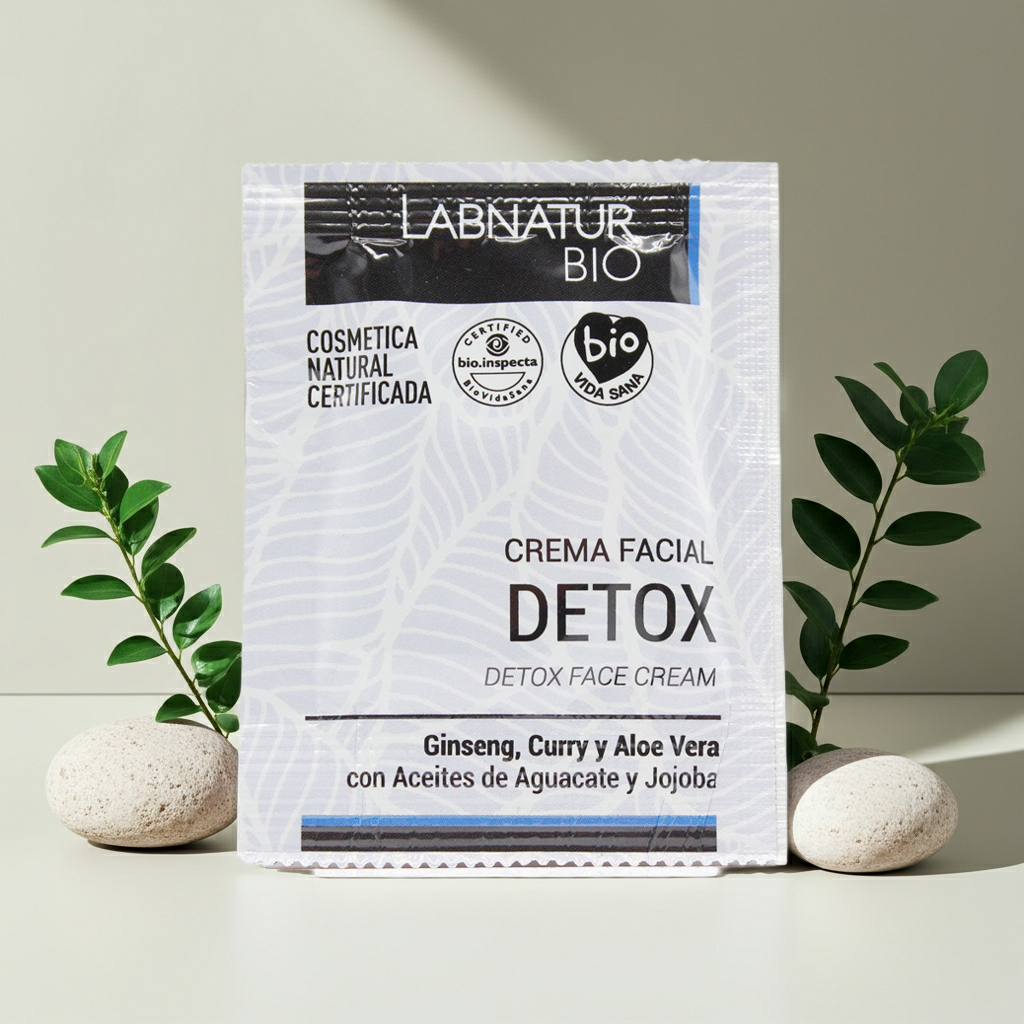 Sample | Biologische Detox Gezichtscrème 3 ml – Hydraterend &amp; Zuiverend – Labnatur