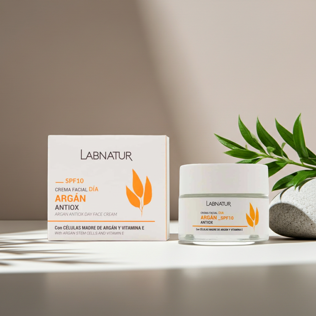 Natuurlijke Argan Gezichtscrème 50 ml – Anti-Aging Hydratatie met SPF 10 – Labnatur